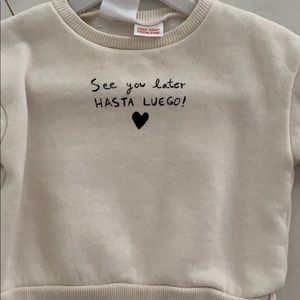 Zara baby sweatshirt